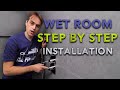 Bathroom transformation UK - step by step wet room installation.