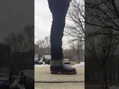 red wing steel toe engineer boots
