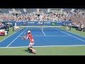 Dominic Thiem Training US Open 2019 Court Level View