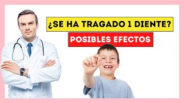 ¿Está bien que un niño se trague un diente?