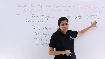 Class 12th – Formation of Differential Equations Problem Example-2 | Tutorials Point