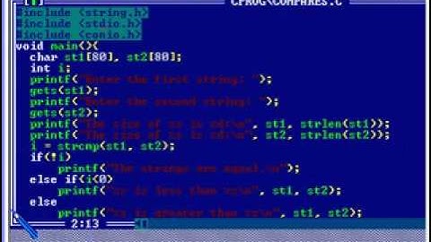C C++ Programming Tutorial COMPARE  string