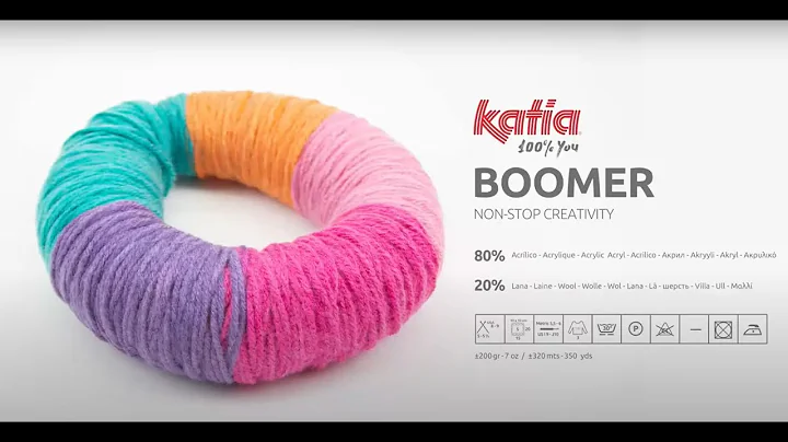 Katia Boomer  New tangle free yarn, quick to start...
