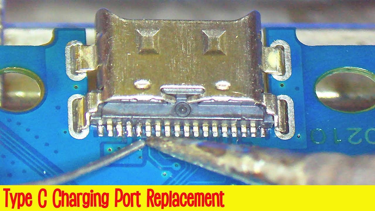 USB-C Buchse Typ C Reparatur Nachrüsten Einfügen Einbau Charging Lade Port  DIY