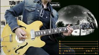 Oasis - A Bell Will Ring - TABS Guitar COVER (Gem Archer part) Live Version