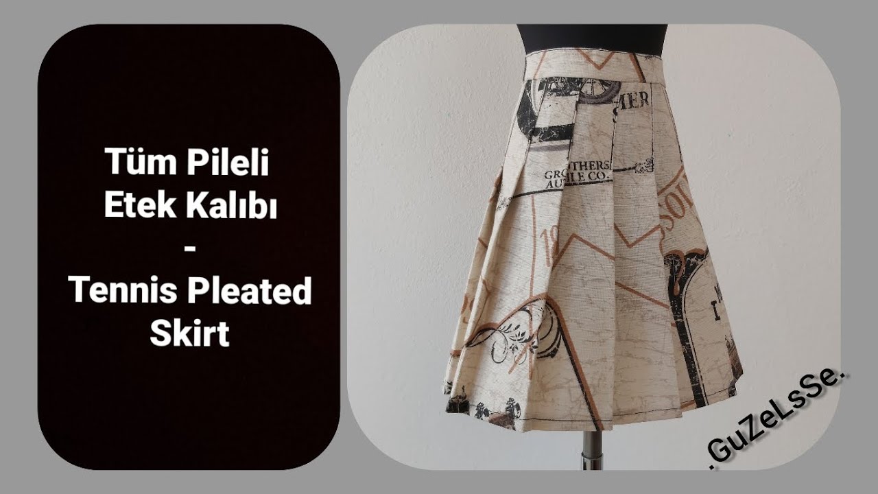 TENİS ETEĞİ KALIBI - TÜM PİLELİ ETEK - Model Uygulama - Tasarım - Kalıp - Modelistlik