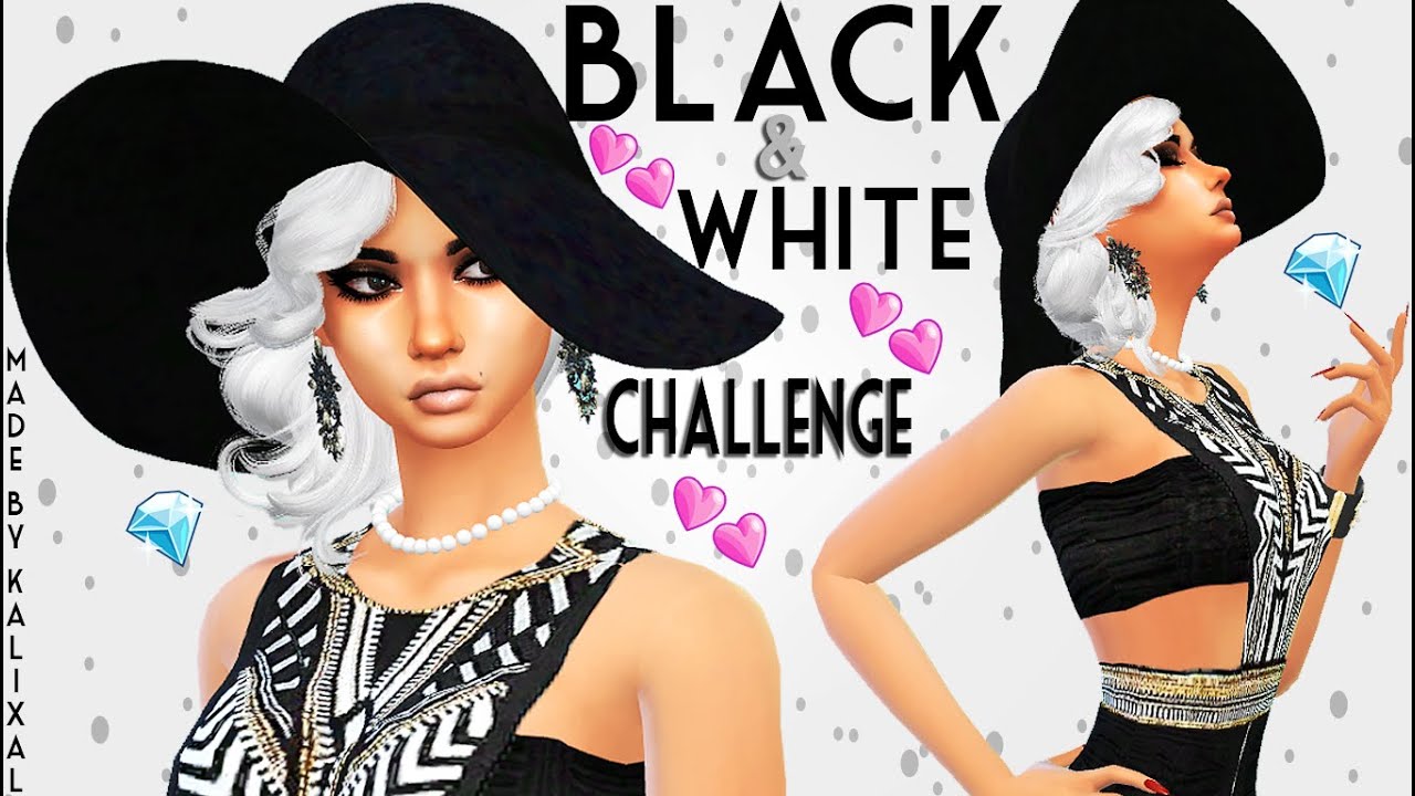 Black And White Challenge Sims 4