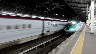 E5系+E6系17両編成　新幹線はやぶさ･こまち38号 東京行き　宇都宮駅通過　2023年8月23日撮影