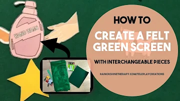 How do you make a green screen with felt?