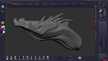 ZBrush Sculpting A Dragon