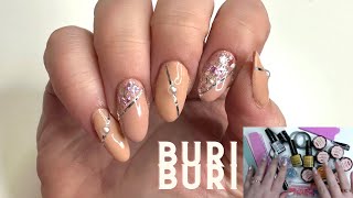 Buri Buri Unboxing &amp; Easy Nude Nail Art ✨