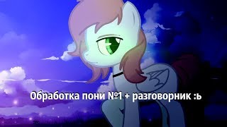 Обработка пони №1 + разговорник :ь