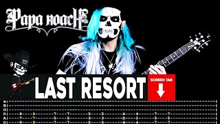 【PAPA ROACH】[ Last Resort ] cover by Masuka | LESSON | GUITAR TAB