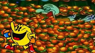 Pac-man Characters Portrayed By SpongeBob