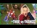 THOR vs THANOS WITH NEW STAR LORD MARVEL OUTFIT!!!