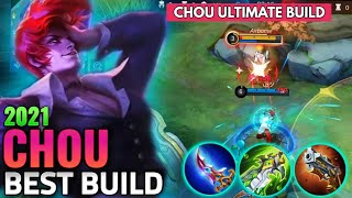 Chou Ultimate Build!! Chou Best Build 2021 | Top 1 Global Chou Build | Chou Tutorial - MLBB Chou Ultimate Build!! Chou Best Build 2021 | Top 1 Global Chou Build | Chou Tutorial - MLBB
