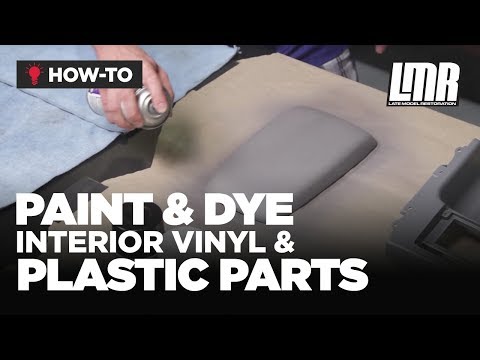 How To Paint Dye Interior Vinyl Plastic Parts Mustang