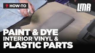 How To Paint/Dye Interior Vinyl & Plastic Parts - Mustang Tech (Fox Body, SN95 & S197)