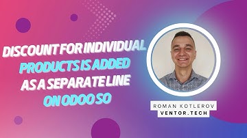 Odoo E-commerce Connectors - Discount for individual products is added as a separate line on Odoo SO
