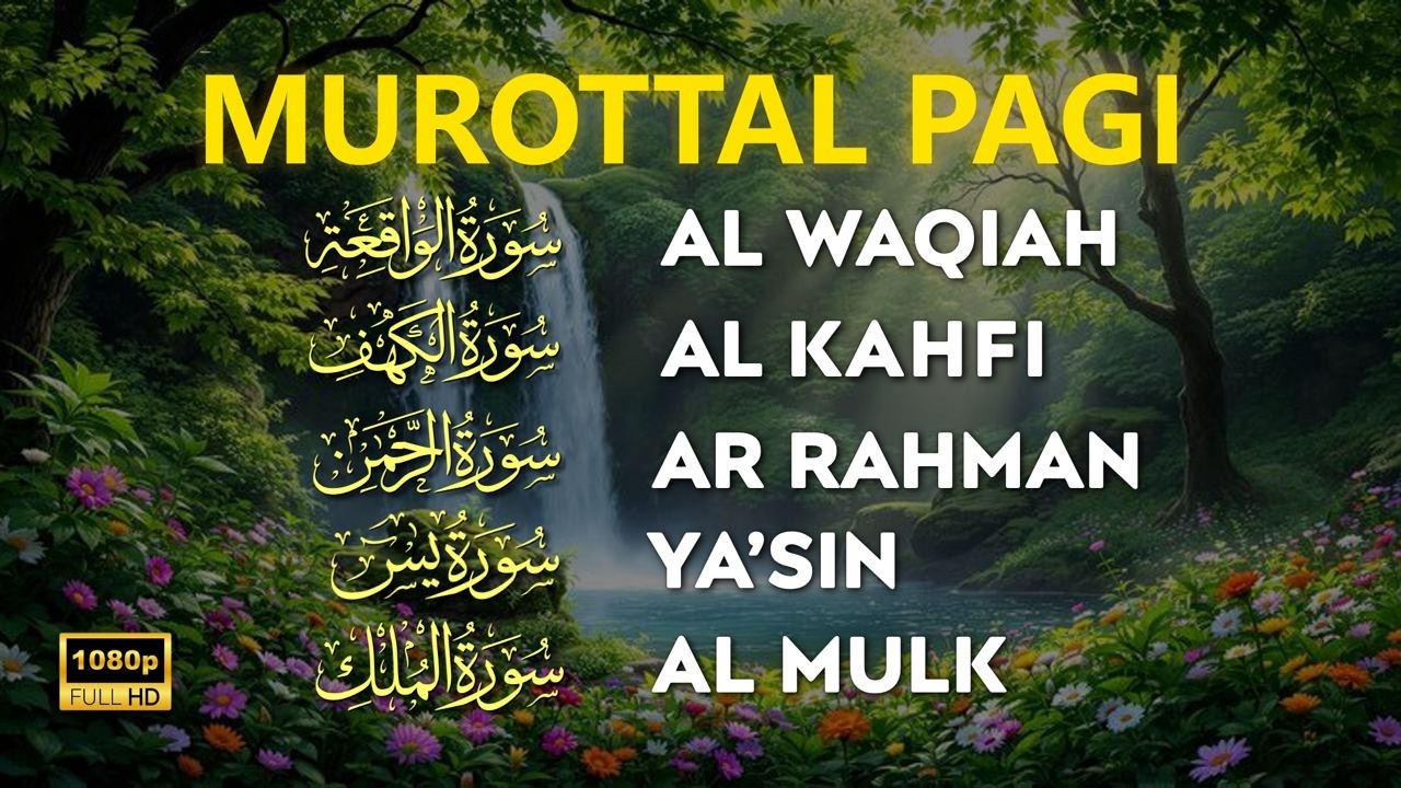 Bacaan AlQuran Merdu Di Pagi Hari Surah Al Waqiah,Yasin, Al Kahfi, Ar Rahman, Al Mulk by Alaa Aqel