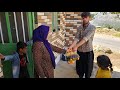 Jesus helping Susan and her children and tiling the kitchen floor by master craftsman