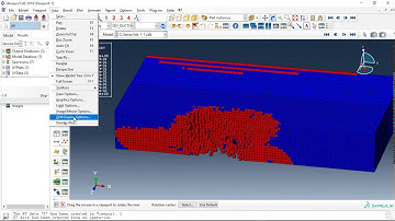 Simulation oblique high-velocity impact of an aluminum rod to the silicon-carbide target in Abaqus