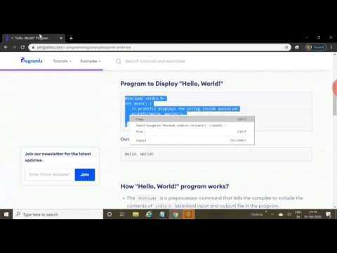 how to copy a C program (from any browser to turbo C++)? - YouTube