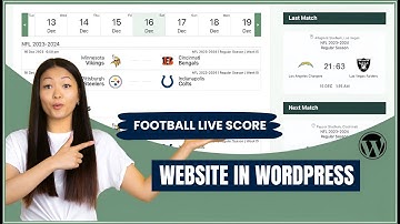 Football Live Score Website in WordPress | How to Make NFL LIVE Sore Website in WordPress