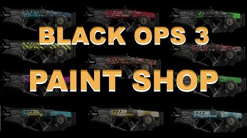 Call of Duty Black Ops 3 / BO3 : Gun Camo Paint Shop BETA Previews