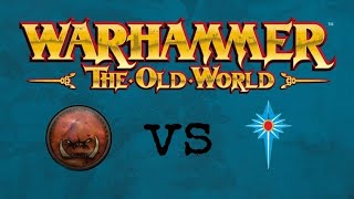 Warhammer The Old World Battle Report: 1000pts night goblins vs high elves.