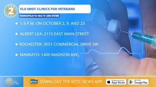 Minneapolis Veterans Affairs offering multiple walk-in flu shot clinics in southern Minnesota for...