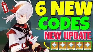 6 NEW GENSHIN IMPACT CODES - GENSHIN IMPACT REDEEM CODES - GENSHIN CODES