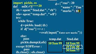 Modify data in a Binary file using a Temporary file