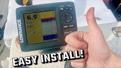Installing My Lowrance Elite HD5 Fishfinder GPS