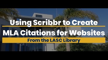 Using Scribbr to Create MLA Citations for Websites