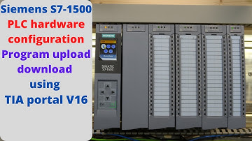 How to hardware configure, program upload/download Siemens S7-1500 PLC using TIA portal V16. English