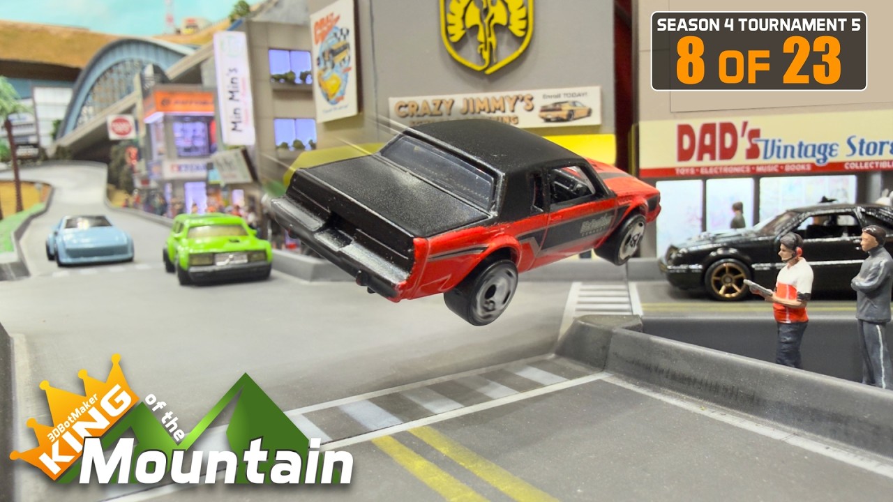 Curb Hopping at KING of the Mountain - Modified Diecast Racing
