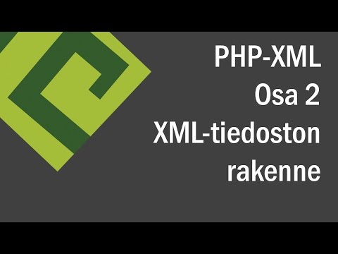 PHP-XML Osa 2: XML-tiedoston rakenne