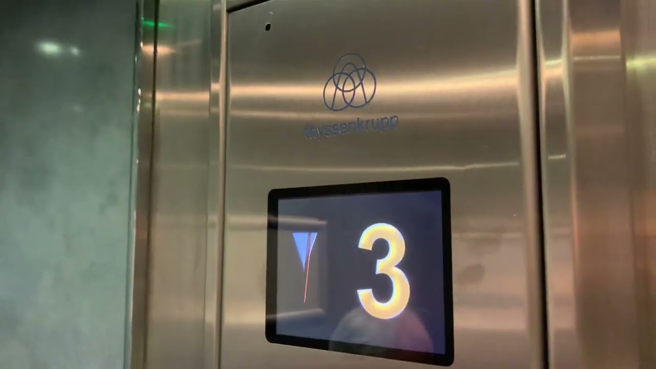 Otis 2000 VF Lift (Modernised By Thyssenkrupp MRL) At Belfast City Centre Car Park 