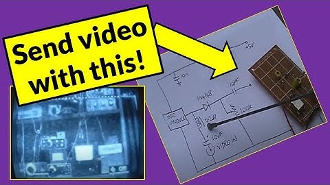 Electronics on the floor: Another simple video transmitter