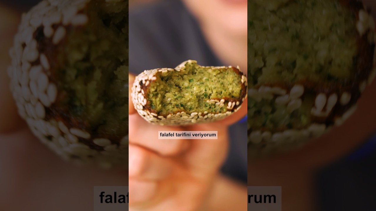 Bu falafel bambaşka! 🧆🤩 Susamlı Falafel 😍 #kolayyemektarifleri