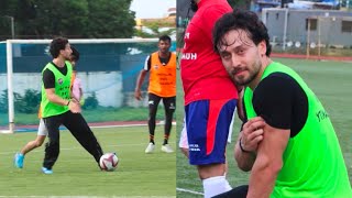 Tiger Shroff playing football in bandra ⚽🏃