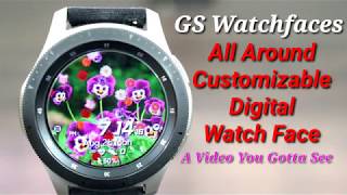 Galaxy Watch Most Customizable Digital Watch Face By:GS Watchfaces screenshot 2