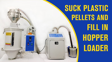 Sucking plastic pellets and fill in Hopper loader | Hopper Dryer (Available in IndiaMART)