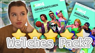 Inselleben oder Großstadtleben - Die Sims 4 Pack Vergleich