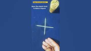 Challenge 💪💪 - Move Matchstick To Make A square | #shorts #magictrick #tricks #tops 🔥🔥