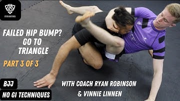 Failed Hip Bump - To Triangle! - BJJ No Gi Techniques