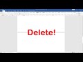 How To Delete a Page In Word