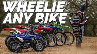 Wheeling 7 Different Dirt Bikes (50cc to 300cc) $1,000 BET | Best Beginner Tips screenshot 5