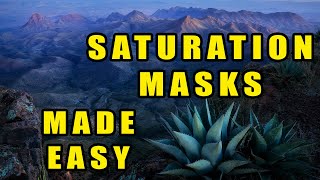 Photoshop: SATURATION MASKS Made Easy (HSB/HSL Filter) No Plugins!
